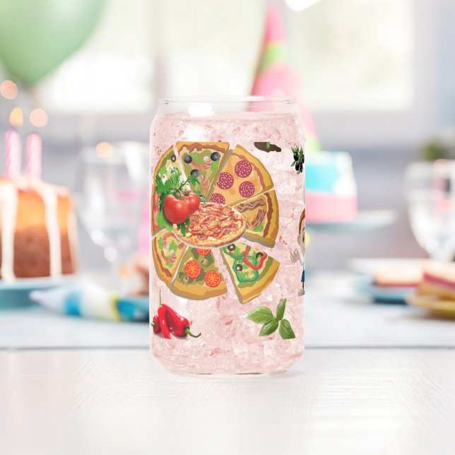 Canette Ensemble de verre Pizza Time (Insitu (Anniversaire))