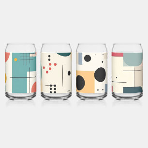 Canette Ensemble vintage Retro Soda Can Verre