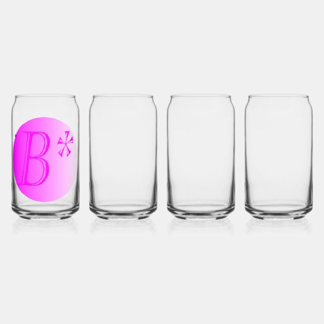 Canette Étoile B en verre (Recto)