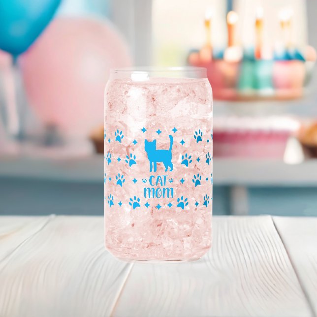 Canette Fête des mères Chat Maman peut envelopper de verre (Insitu (Baby Shower))