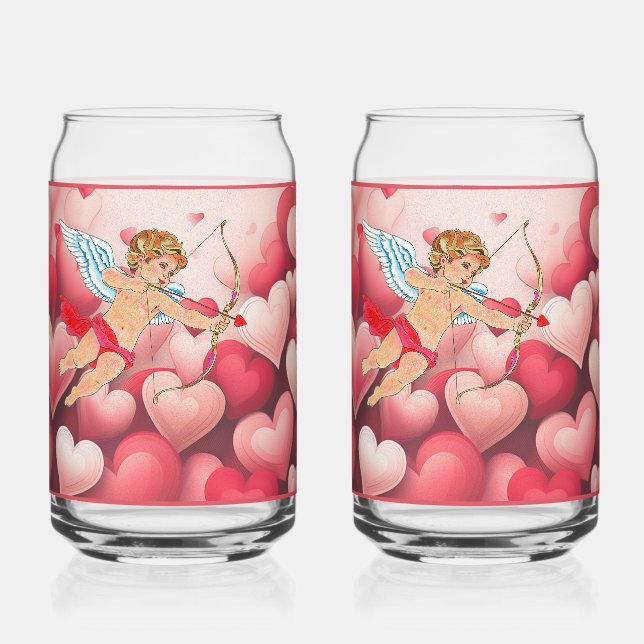 Canette Flèche de la Saint-Valentin en verre (Recto)