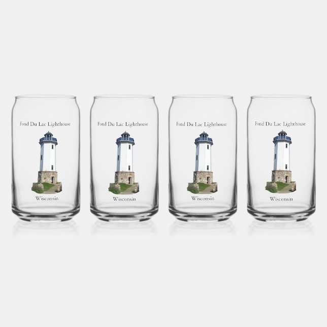 Canette Fond Du Lac Lighthouse peut verre (Recto)