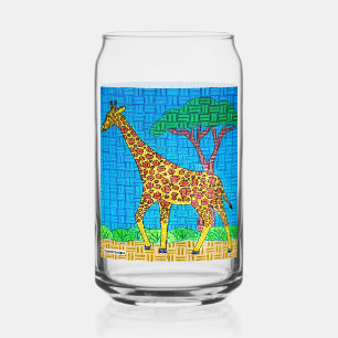 Canette Girafe - Verre Peut