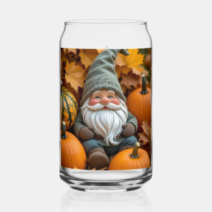 Canette Gnome d'automne mignon et verre avec fantômes d'Ha