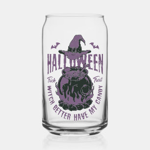 Canette Halloween Witch Cauldron Verre