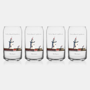 Canette Harbour Beach Lighthouse peut verre