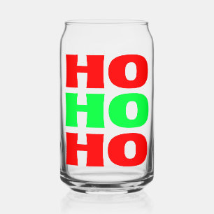 Canette Ho Ho Ho Classique Verre à bière de Noël festif