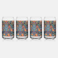 Jeu De Verre De La "Symétrie Epochale" Bleue Mesme