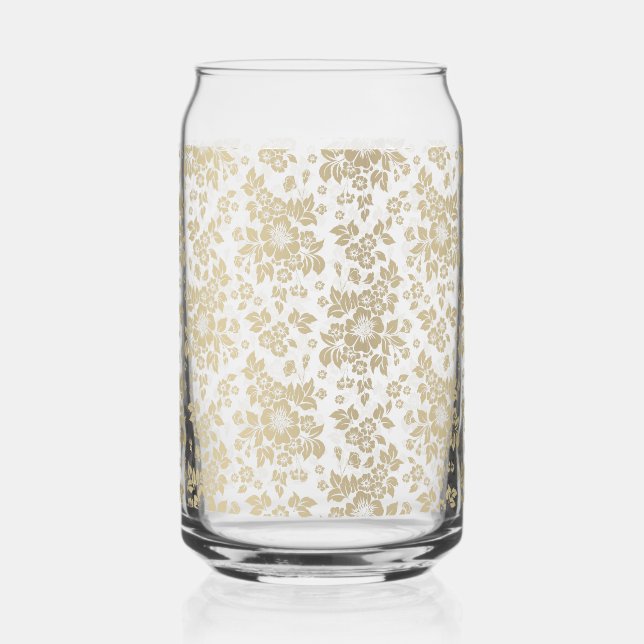 Canette Les Flore D'Or Élégantes Peuvent Verre (Recto)