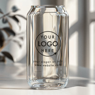 Canette Logo Can Glass Verre à boire personnalisé pour e
