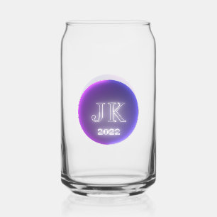Canette Logo imprimé en verre Can JK 2022 rose violet
