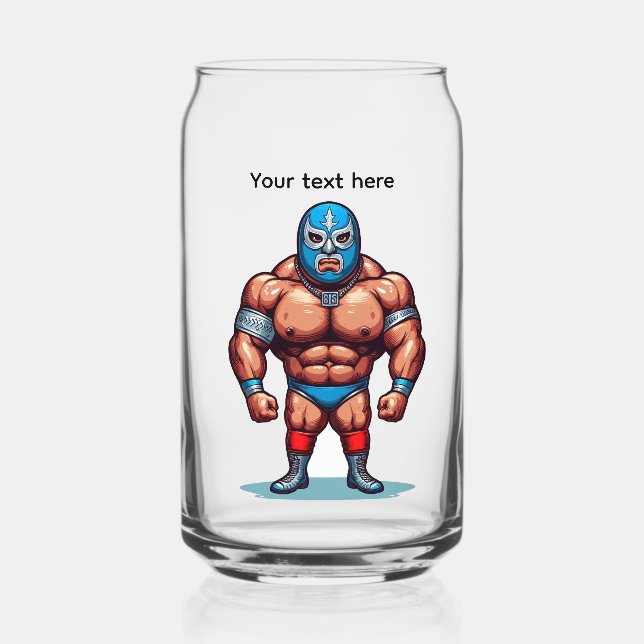 Canette lutteur , verre modifiable (Recto)