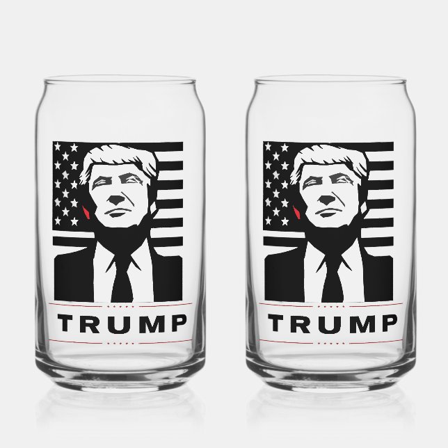 Canette Maga Merch | Ensemble de verre TrumpWear (Recto)