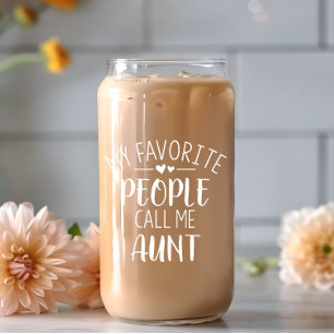 Canette Mes personnes préférées m'appellent Tante Verre de