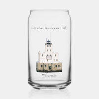 Milwaukee Breakwater Light peut verre