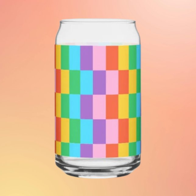 Canette Motif de blocs en verre arc-en-ciel (Créateur téléchargé)