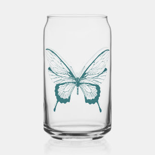 Canette Papillon Verre Peut