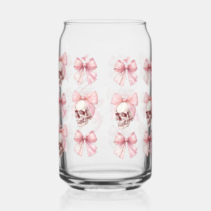 Canette Peau Bow rose Halloween Verre Can Boire