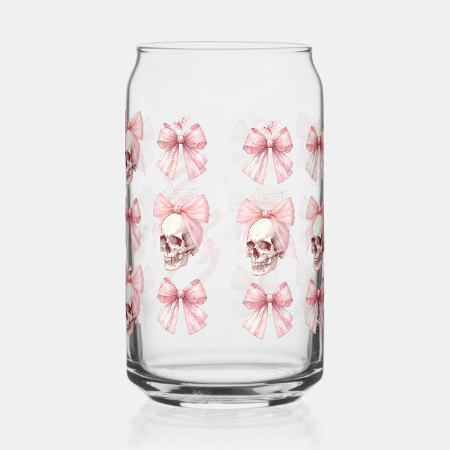 Canette Peau Bow rose Halloween Verre Can Boire (Droite)