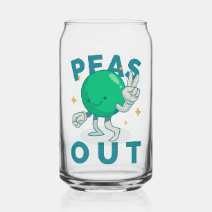 Canette Petits Pois Dehors Paix Peut Verre