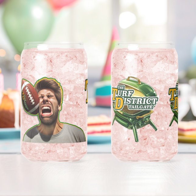 Canette Podcast et Tailgate Logo Paire de verre (Insitu (Anniversaire))
