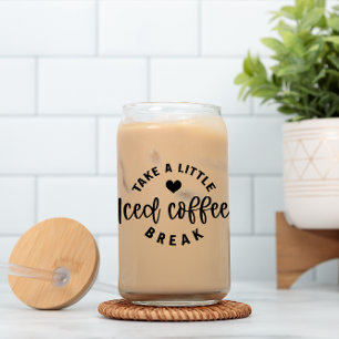 Canette Prenez un verre de bière en boîte Pause Café glacé