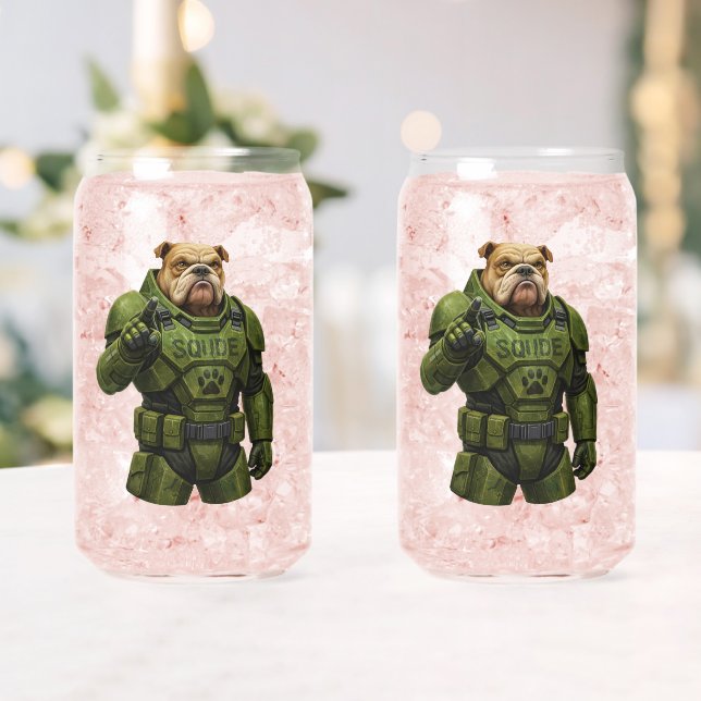 Canette Produit conceptuel Google bulldog verre ciel (Insitu (Mariage))