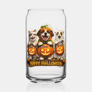 Canette Retraite trio fantaisiste verre heureux Halloween 