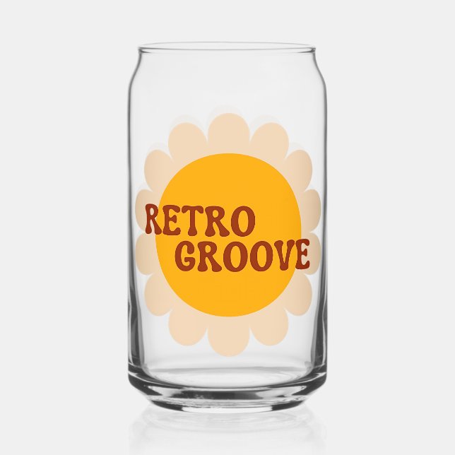 Canette Rétro Groove Verre Peut (Recto)