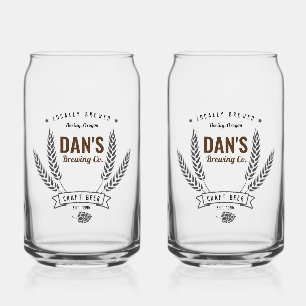 Canette Société de brasserie personnalisée Verre de bière