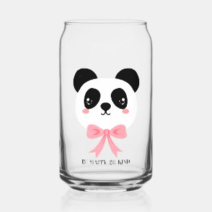 Canette Tasse en verre à arc adorable panda