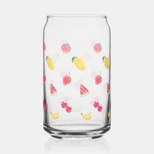 Canette Tasses en verre - Fruits mignons Design