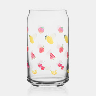 Canette Tasses en verre - Fruits mignons Design