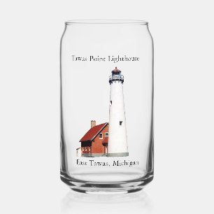 Canette Tawas Point Lighthouse peut verre