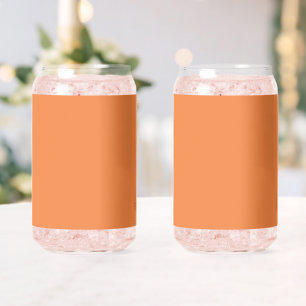 Canette Tendance Couleur frais Tangerine Minimaliste Verre