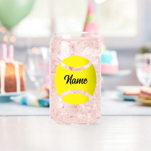 Canette Tennis Anniversaire fête peut façonner verre cadea