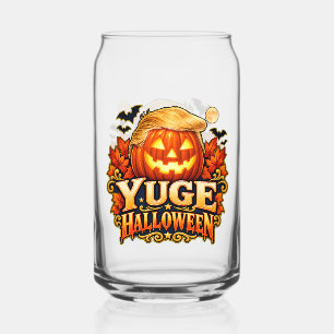 Canette Verre à bière YUGE Halloween Citrouille Double Fac