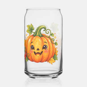Canette Verre à boire Citrouille de Halloween Mignonne
