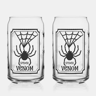 Canette Verre à boire Toile d'Araignée Gothique Épouvantab
