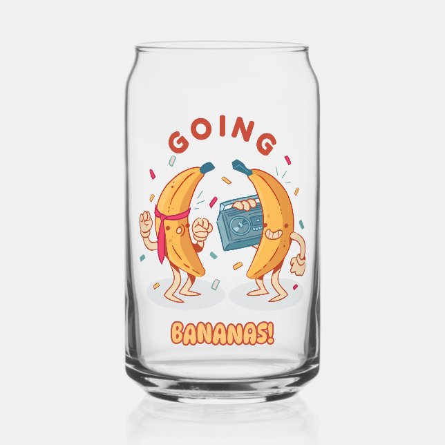 Canette Verre à cocktail Fête à la Banane (Recto)