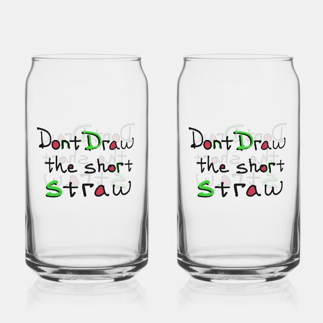 Canette Verre à Paille Courte (Recto)