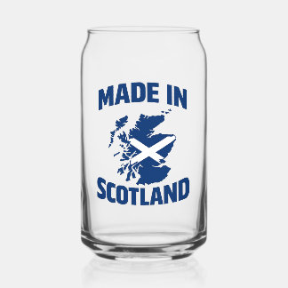 Canette Verre à pied drapeau Fabriqué en Écosse