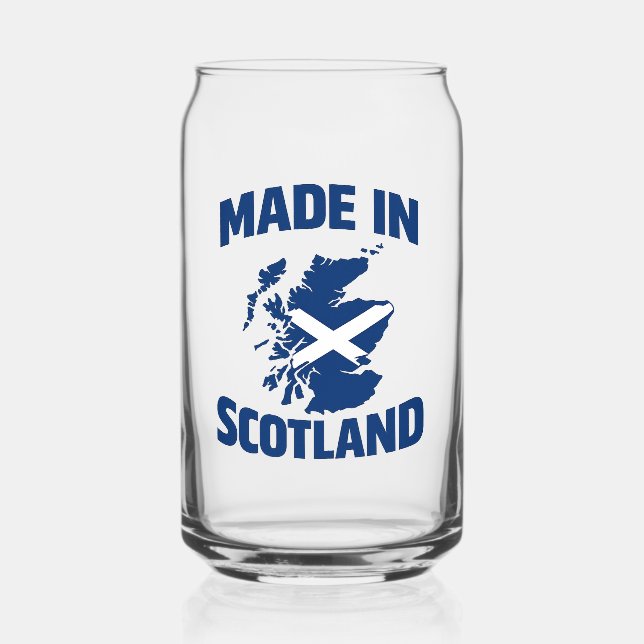 Canette Verre à pied drapeau Fabriqué en Écosse (Recto)