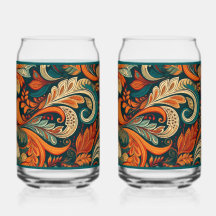 Verre à soda au tourbillon Paisley