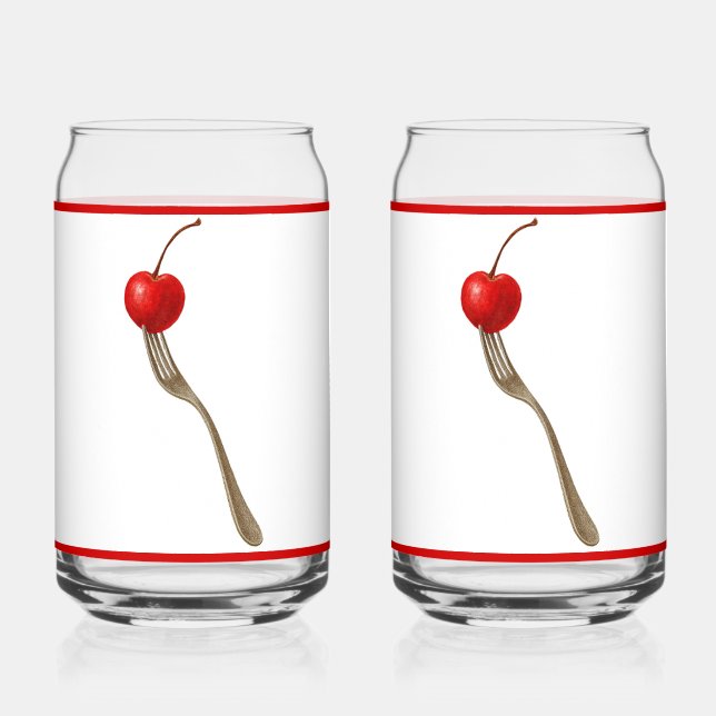 Canette Verre à soda Cherry Fork (Recto)