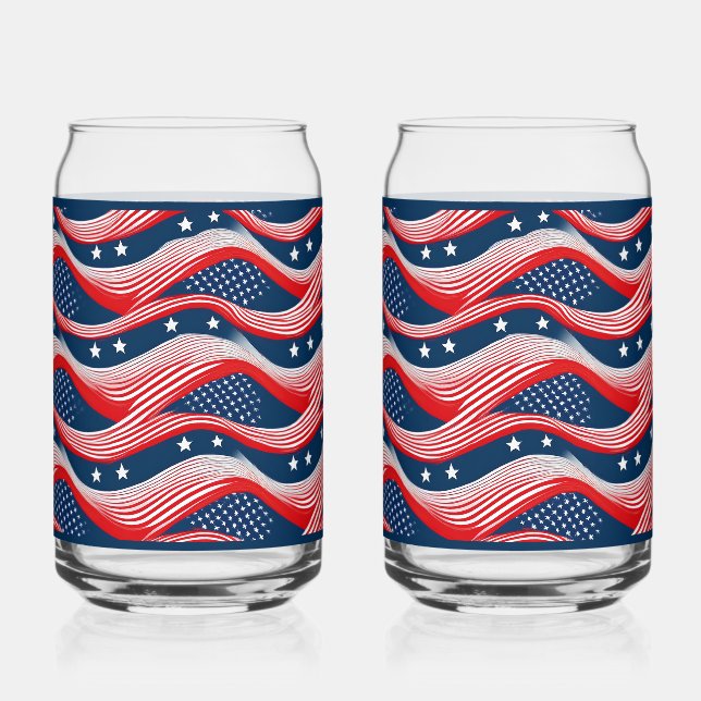 Canette Verre à soda drapeau (Recto)