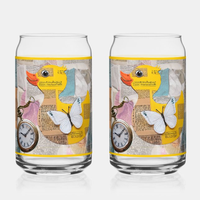 Canette Verre à soda en papier de canard (Recto)