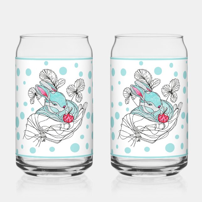 Canette Verre à soda Hand Bunny (Recto)