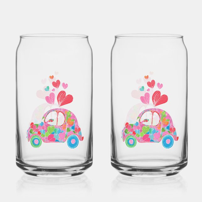 Canette Verre à soda Love Bug (Recto)