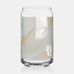 Canette Verre Abstrait Maison Sable Tornade Beige